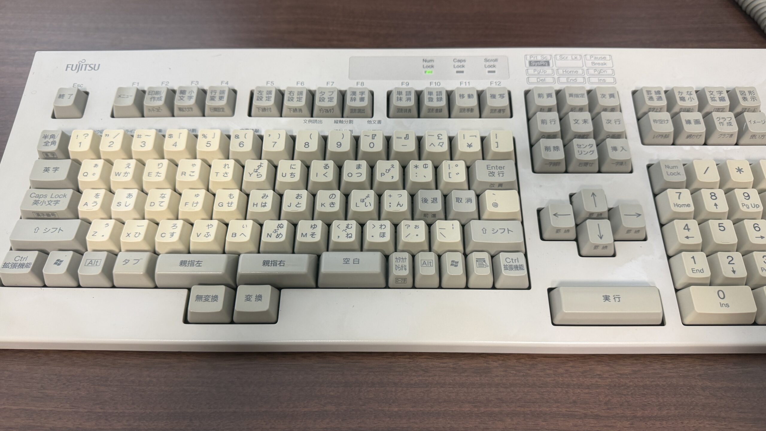 OASYS親指シフトキーボード FMV−KB613 PS/2接続 作動品 Windows 11+MS-IMEでFMV-KB613を使いOASYS準拠で親指シフト入力を行う設定